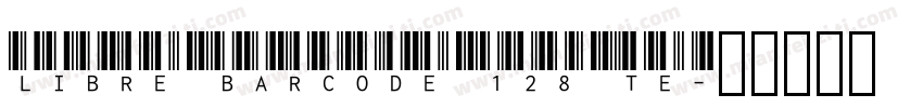 Libre Barcode 128 Te字体转换